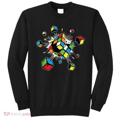 Exploding Cube Speed Cubing Puzzle Master Sweatshirt