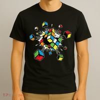 Exploding Cube Speed Cubing Puzzle Master T-Shirt thumb 3