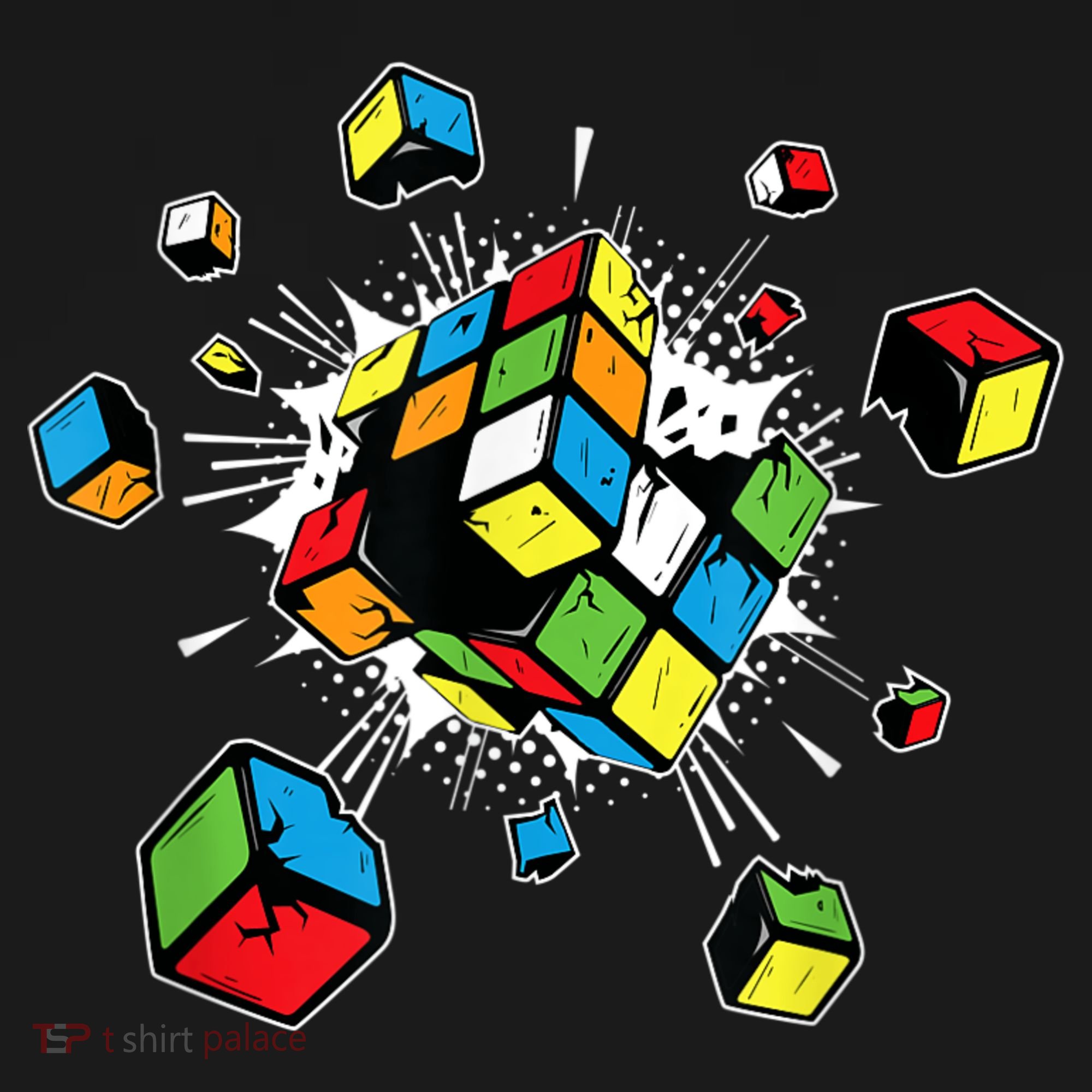 Exploding Cube Speed Cubing Puzzle Master Button