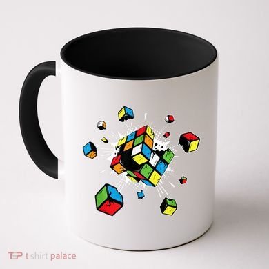 Exploding Cube Speed Cubing Puzzle Master Coffee Mug
