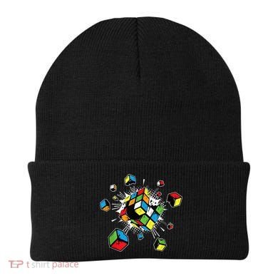 Exploding Cube Speed Cubing Puzzle Master Beanie