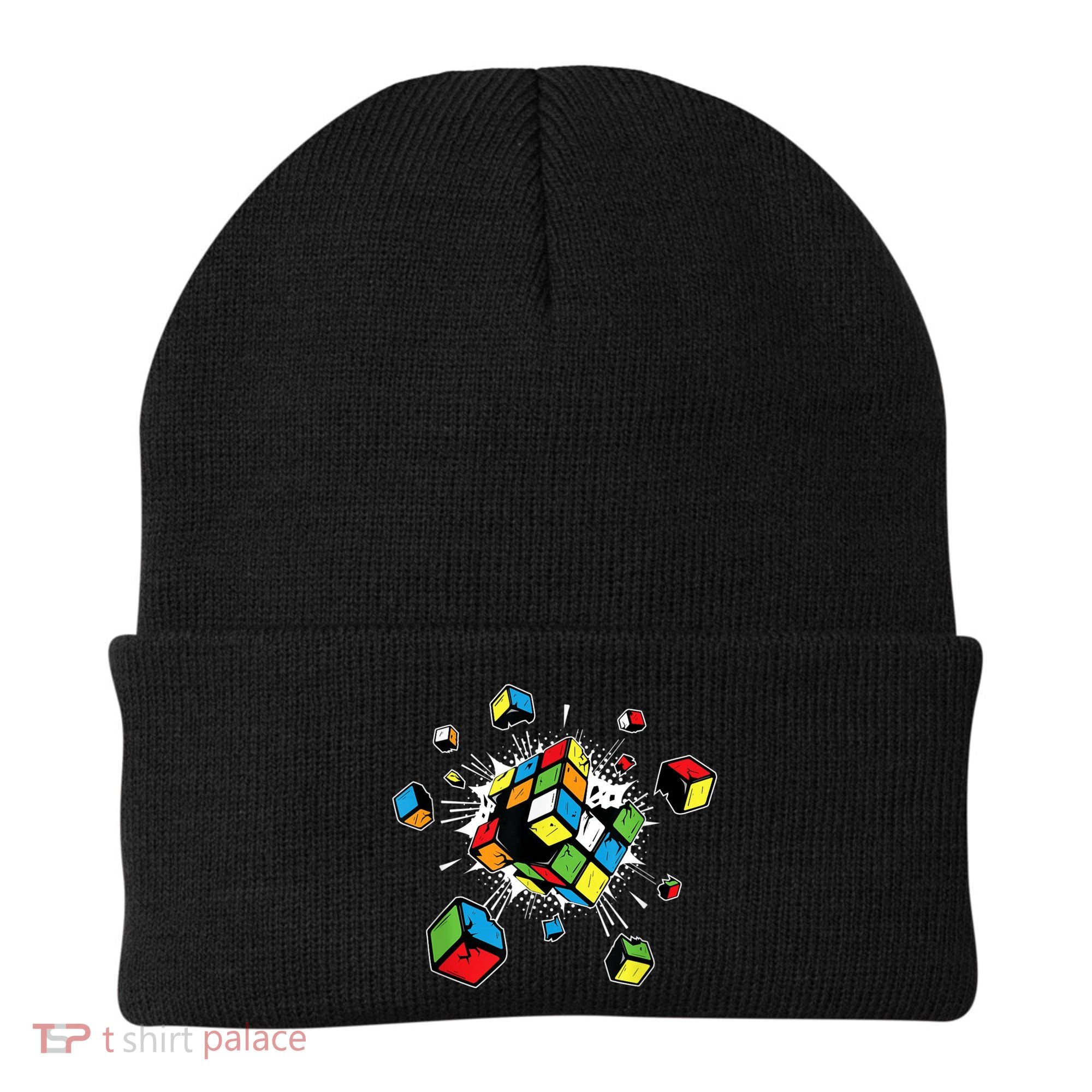 Exploding Cube Speed Cubing Puzzle Master Beanie