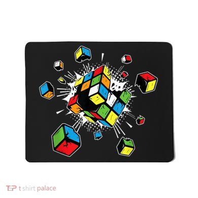 Exploding Cube Speed Cubing Puzzle Master Mousepad