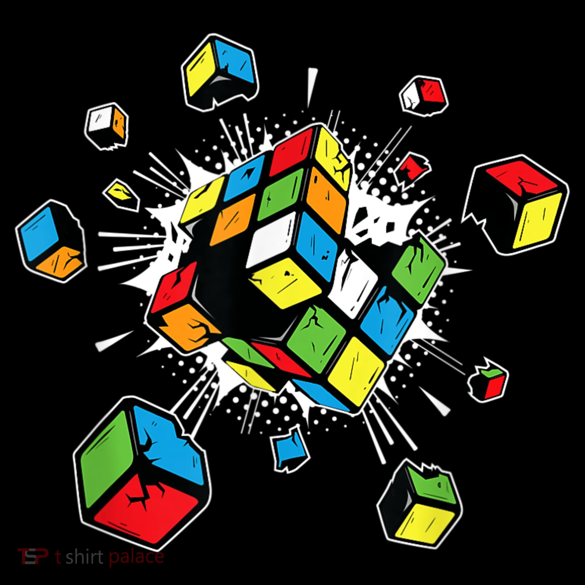 Exploding Cube Speed Cubing Puzzle Master Women's Tank Top