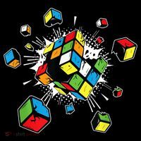 Exploding Cube Speed Cubing Puzzle Master Baby Bodysuit thumb 2