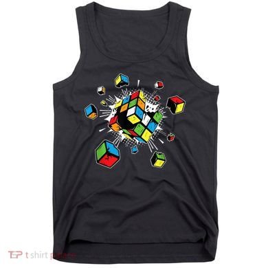 Exploding Cube Speed Cubing Puzzle Master Tank Top