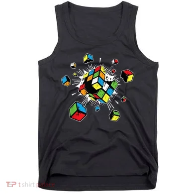 Exploding Cube Speed Cubing Puzzle Master Tank Top