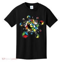 Exploding Cube Speed Cubing Puzzle Master Kids T-Shirt thumb 0