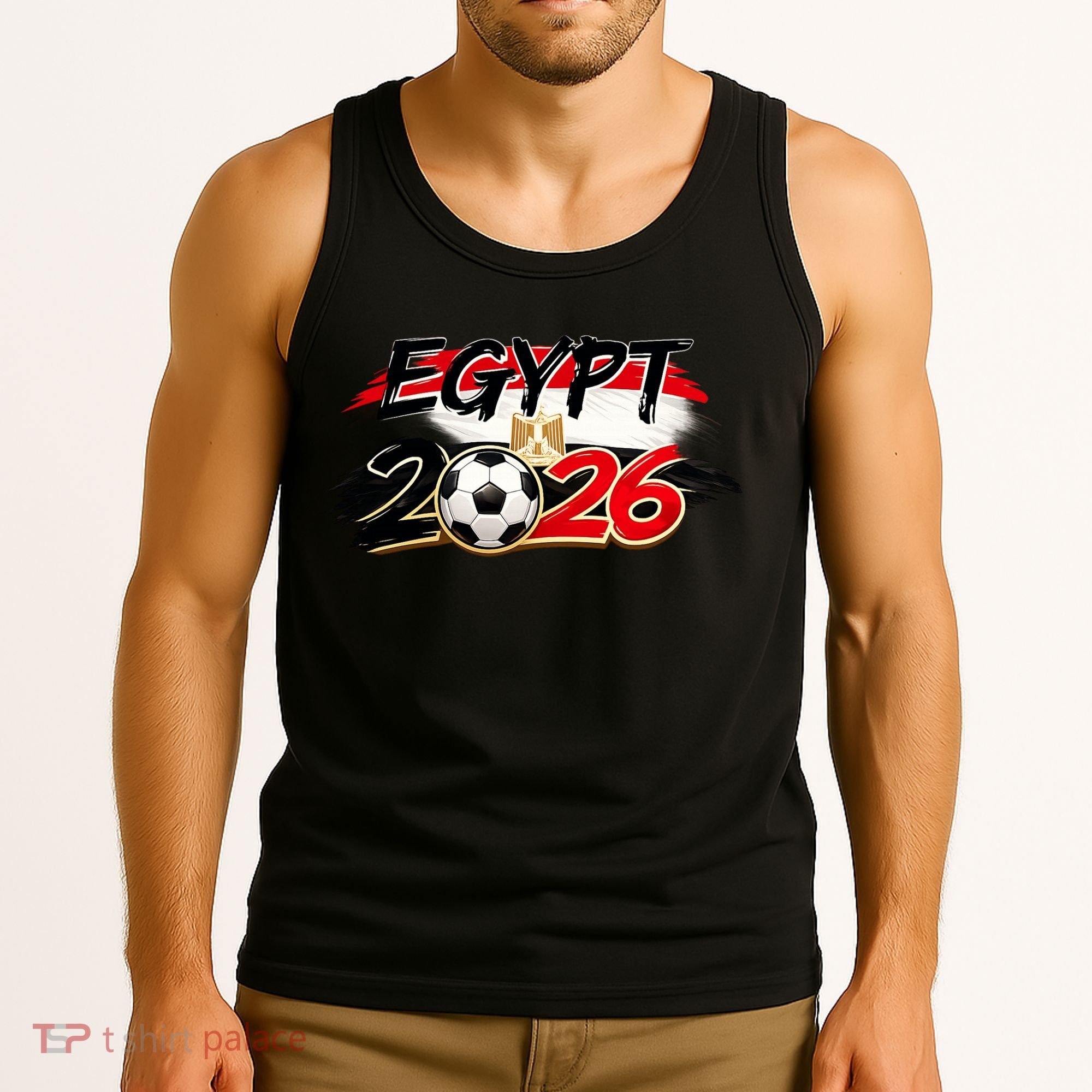 Egypt Country Soccer World 2026 Fan Tank Top