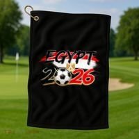 Egypt Country Soccer World 2026 Fan Golf Towel thumb 1