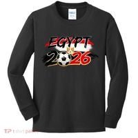 Egypt Country Soccer World 2026 Fan Kids Long Sleeve Shirt thumb 0