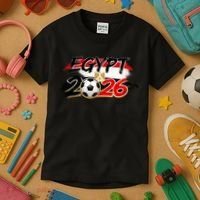 Egypt Country Soccer World 2026 Fan Kids T-Shirt thumb 3