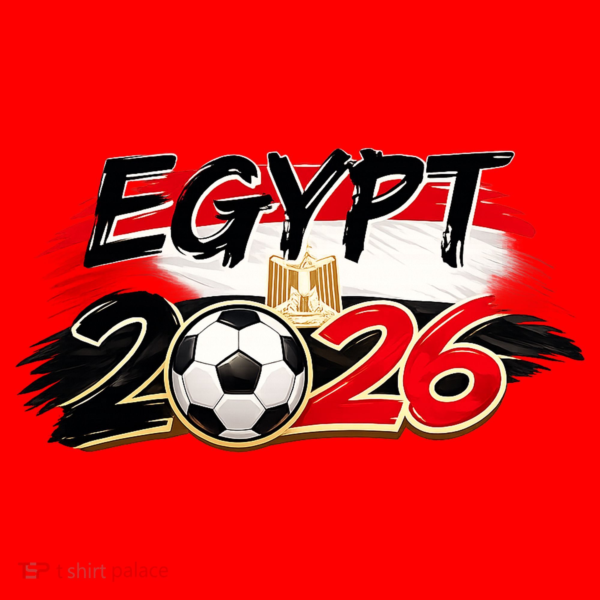 Egypt Country Soccer World 2026 Fan Santa Hat