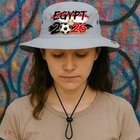 Egypt Country Soccer World 2026 Fan Bucket Hat thumb 3