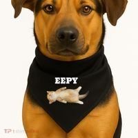 Eepy Cat Sleepy Cat Meme USA-Made Doggie Bandana thumb 1