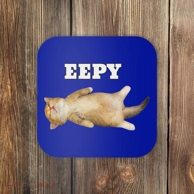 Eepy Cat Sleepy Cat Meme Coaster
