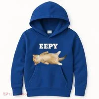 Eepy Cat Sleepy Cat Meme Kids Hoodie thumb 0
