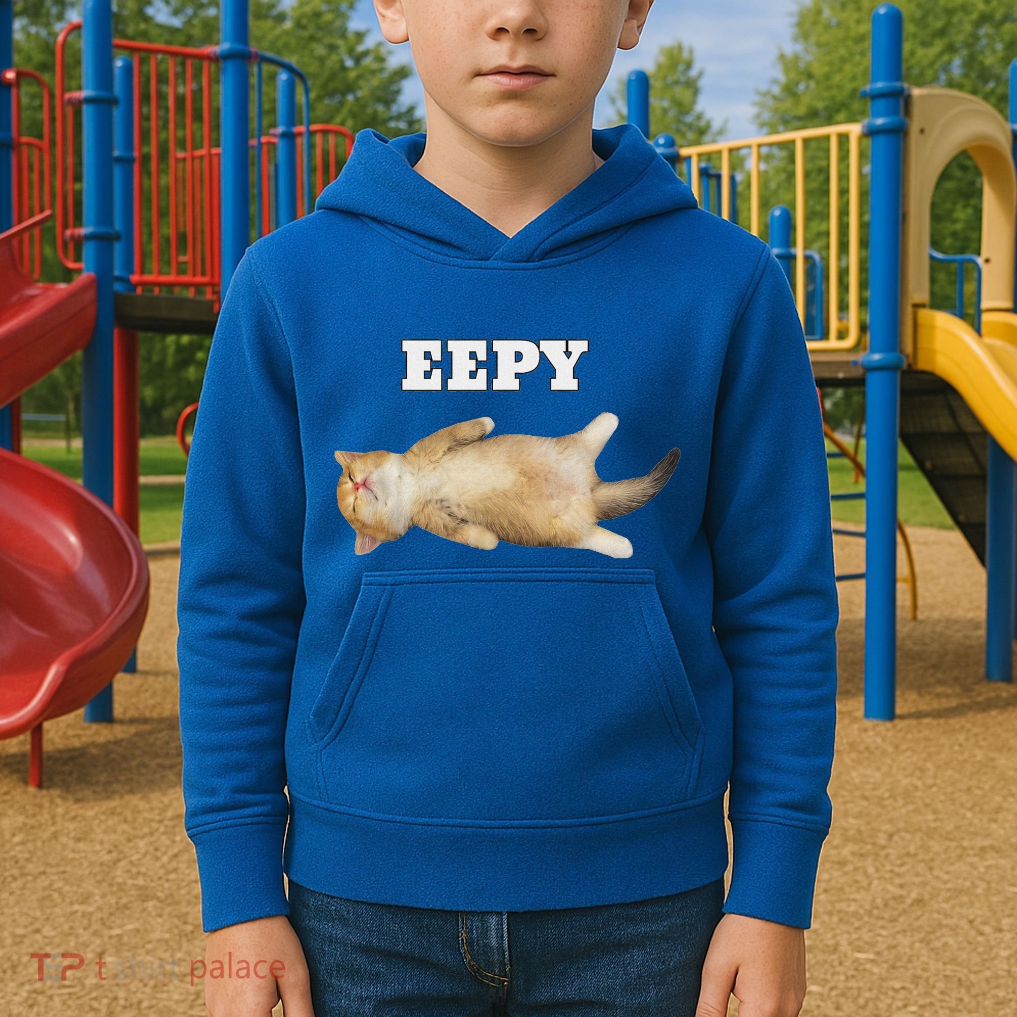 Eepy Cat Sleepy Cat Meme Kids Hoodie