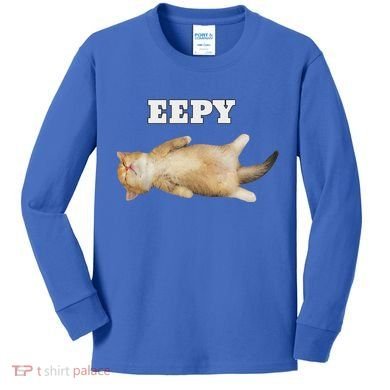 Eepy Cat Sleepy Cat Meme Kids Long Sleeve Shirt
