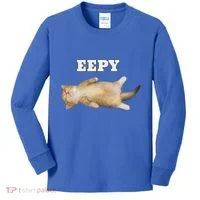 Eepy Cat Sleepy Cat Meme Kids Long Sleeve Shirt thumb 0