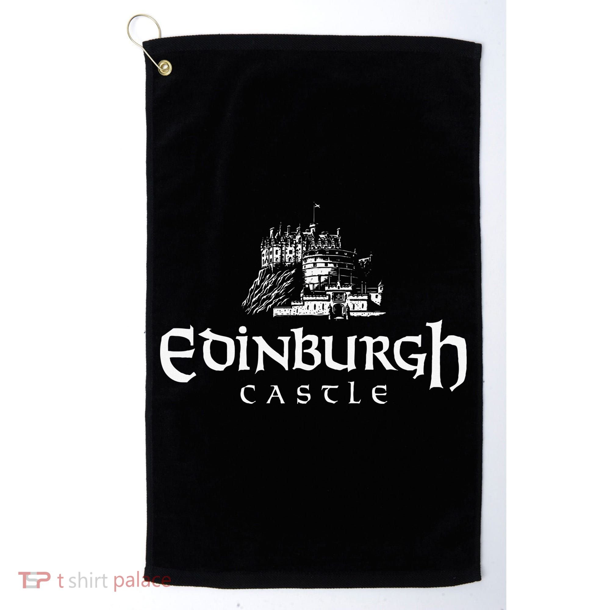 Edinbugh Castle Scotland Golf Towel