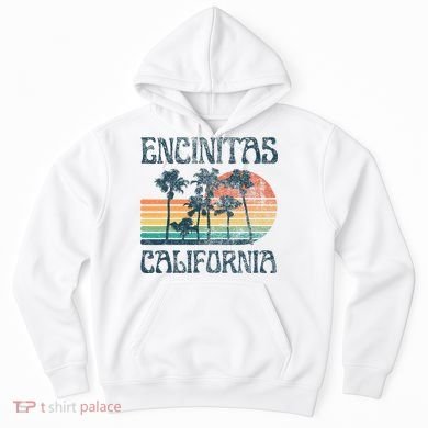 Encinitas California Summer Vacation Vintage Hoodie
