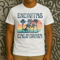 Encinitas California Summer Vacation Vintage T-Shirt thumb 3
