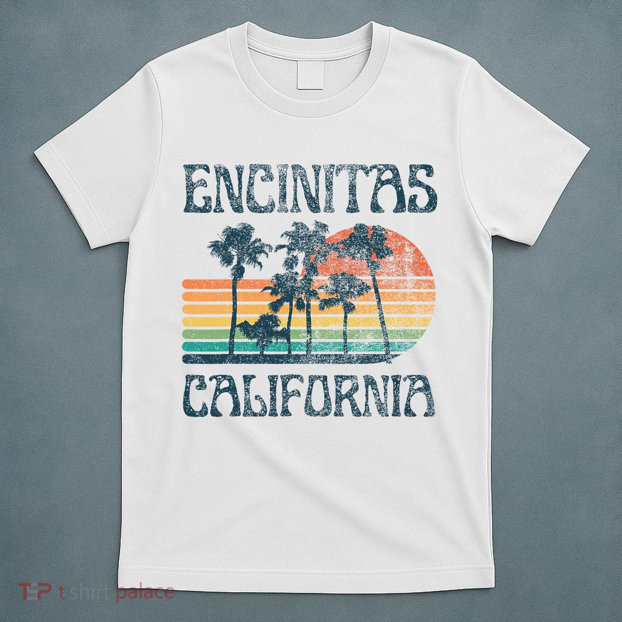 Encinitas California Summer Vacation Vintage T-Shirt