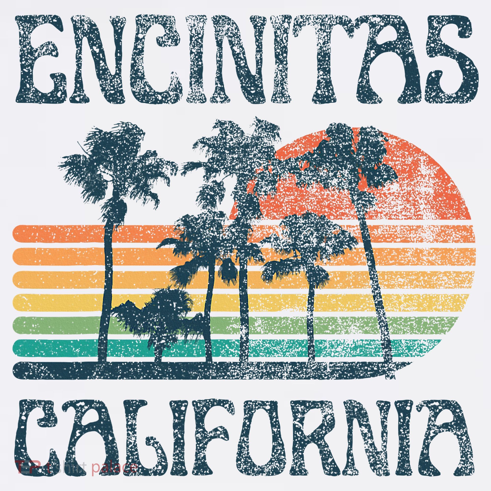 Encinitas California Summer Vacation Vintage T-Shirt