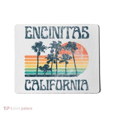Encinitas California Summer Vacation Vintage Mousepad