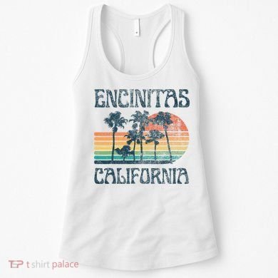 Encinitas California Summer Vacation Vintage Women's Tank Top