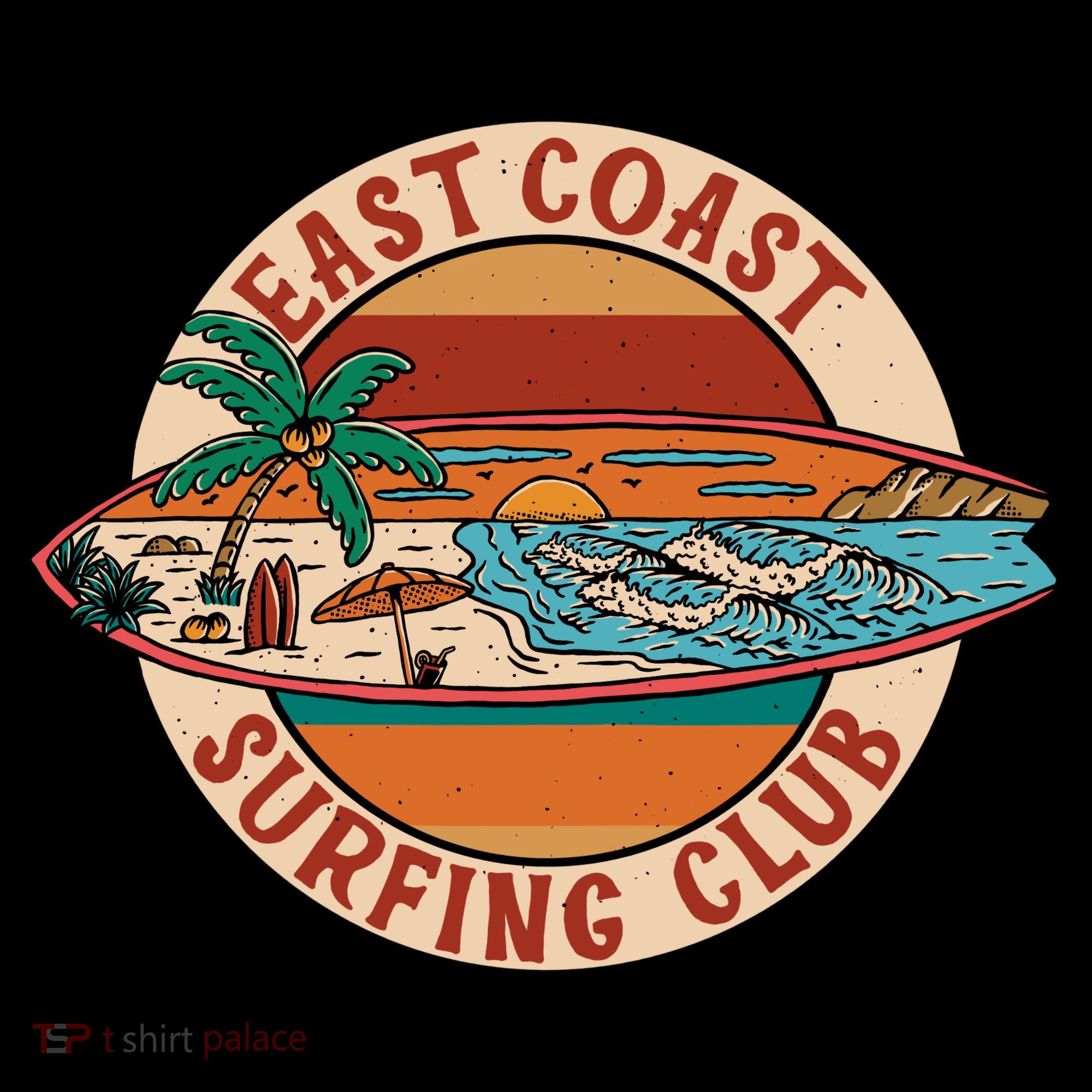 East Coast Surfing Club Summer Paradise Coffee Mug