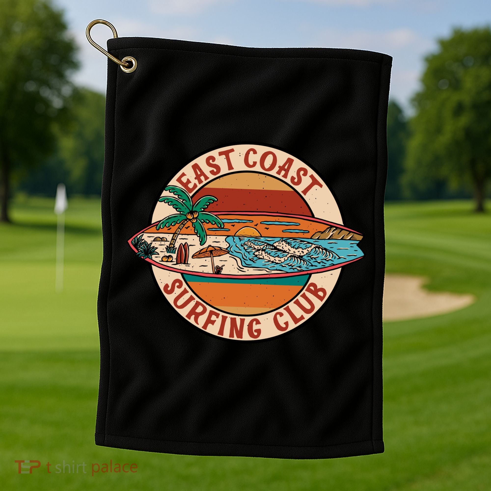 East Coast Surfing Club Summer Paradise Golf Towel