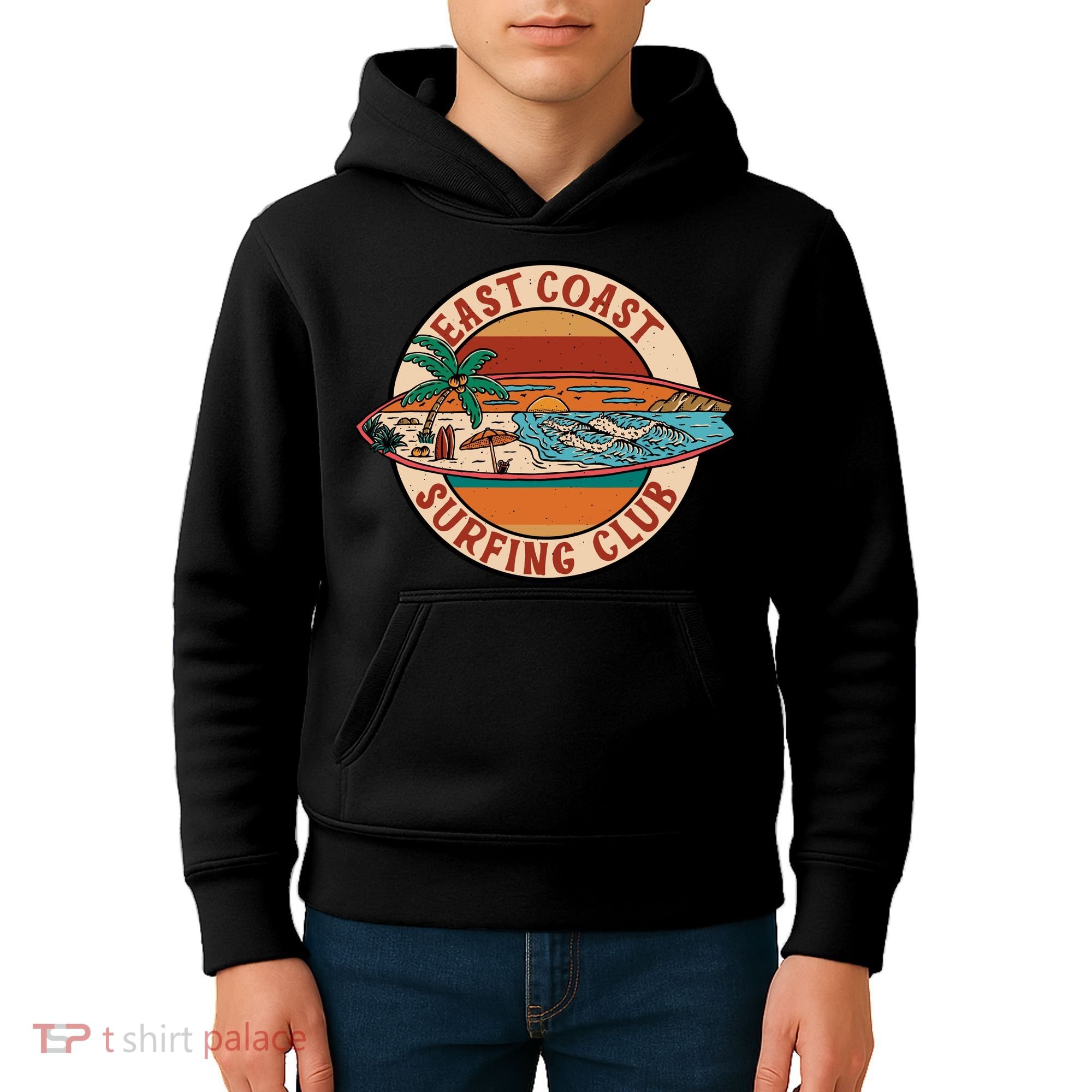 East Coast Surfing Club Summer Paradise Kids Hoodie