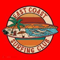 East Coast Surfing Club Summer Paradise Santa Hat thumb 1