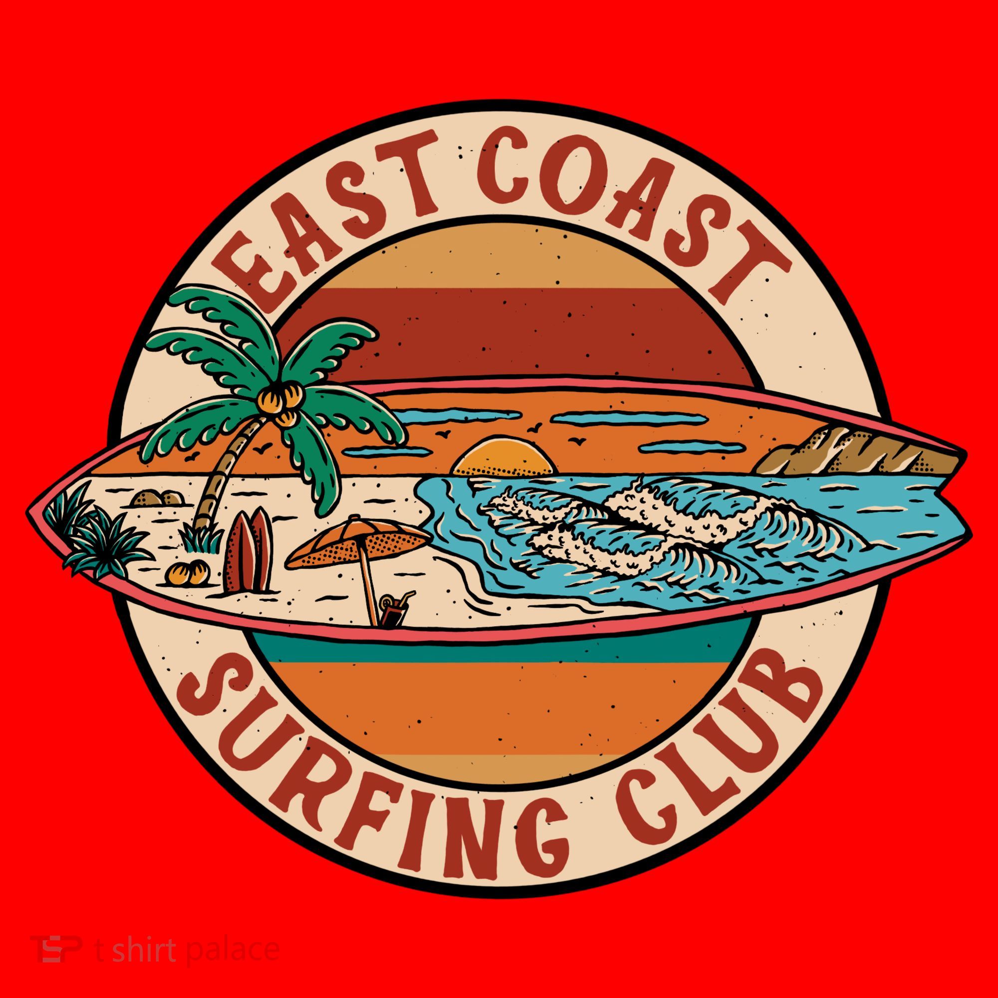 East Coast Surfing Club Summer Paradise Santa Hat