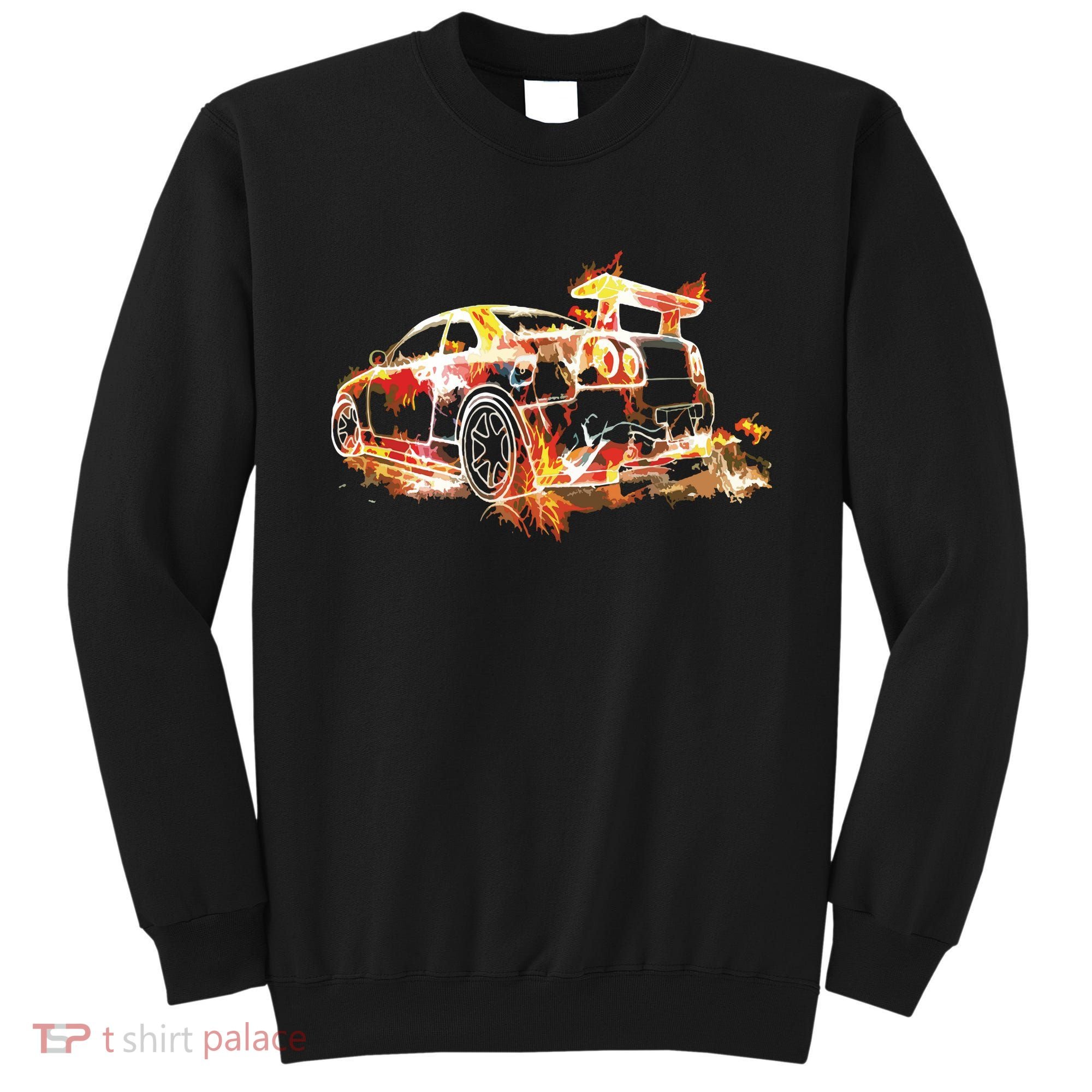 Exotic Car Supercharge Turbo Sports Car Sweatshirt