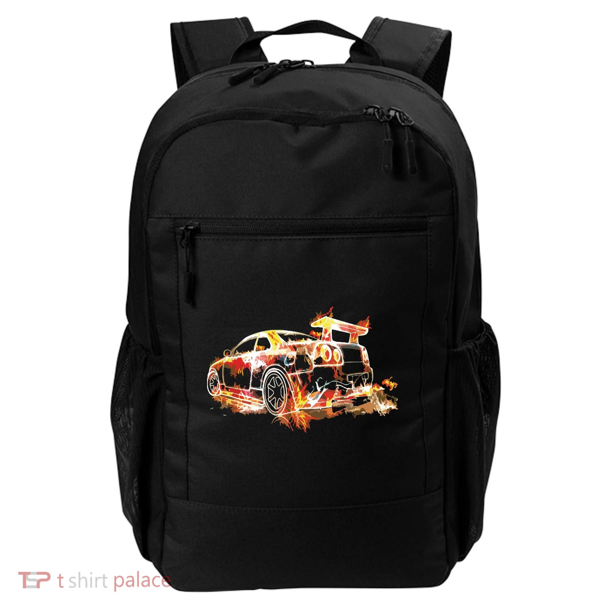 Exotic Car Supercharge Turbo Sports Car Backpack