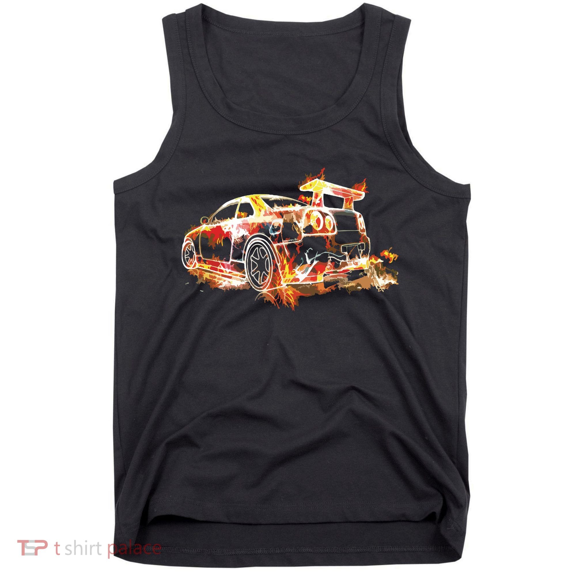 Exotic Car Supercharge Turbo Sports Car Tank Top