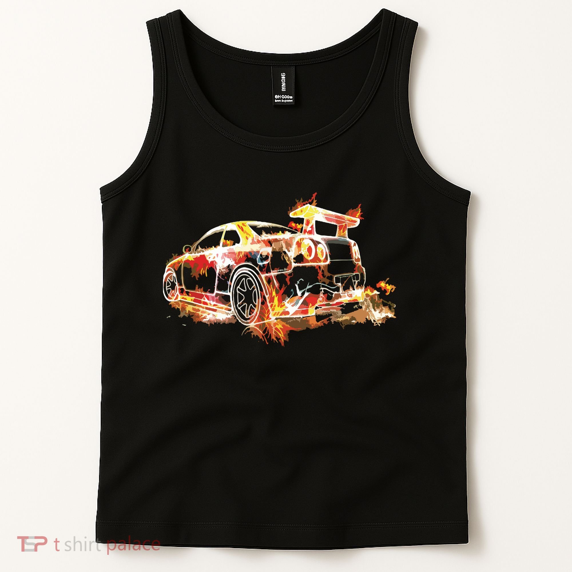 Exotic Car Supercharge Turbo Sports Car Tank Top