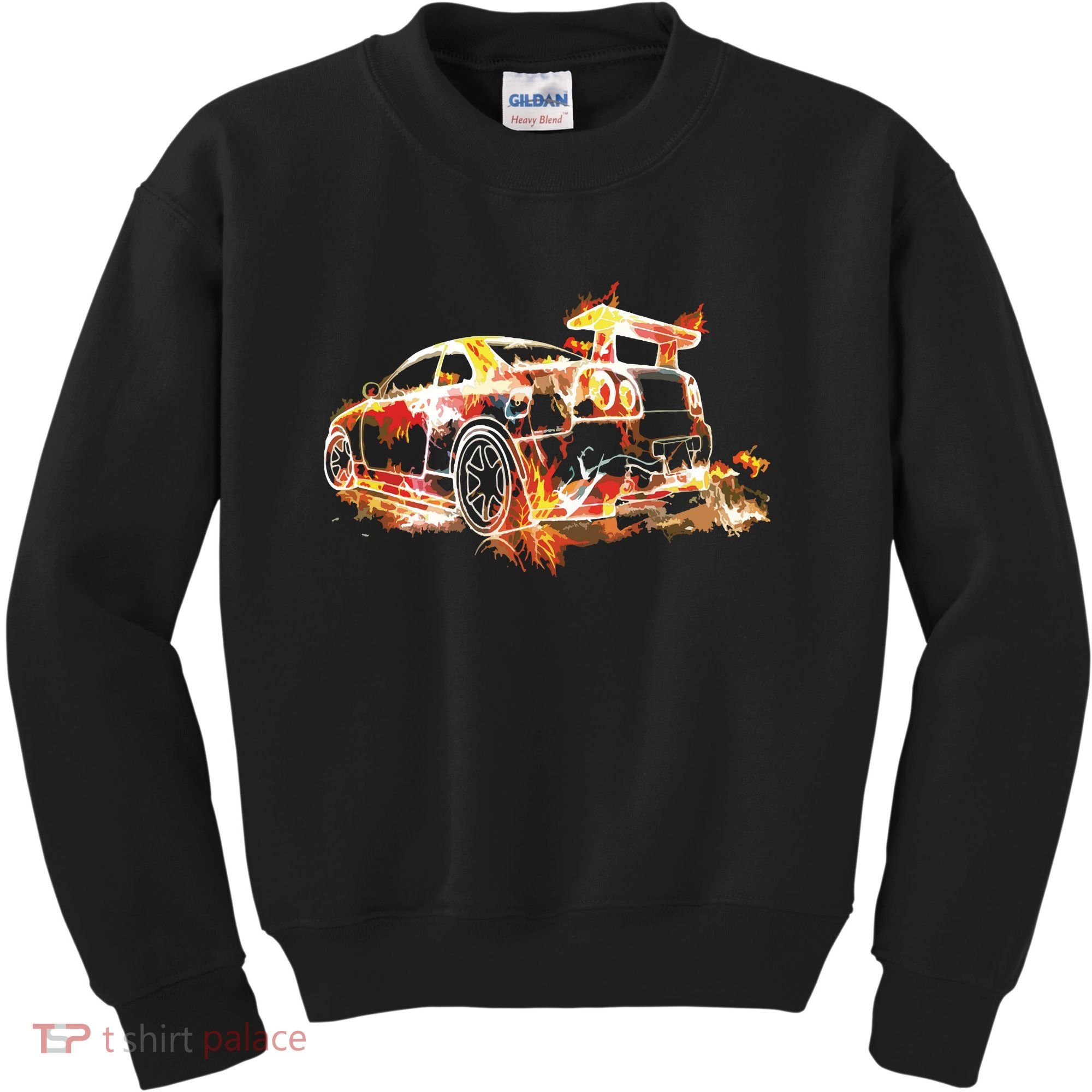 Exotic Car Supercharge Turbo Sports Car Kids Sweatshirt