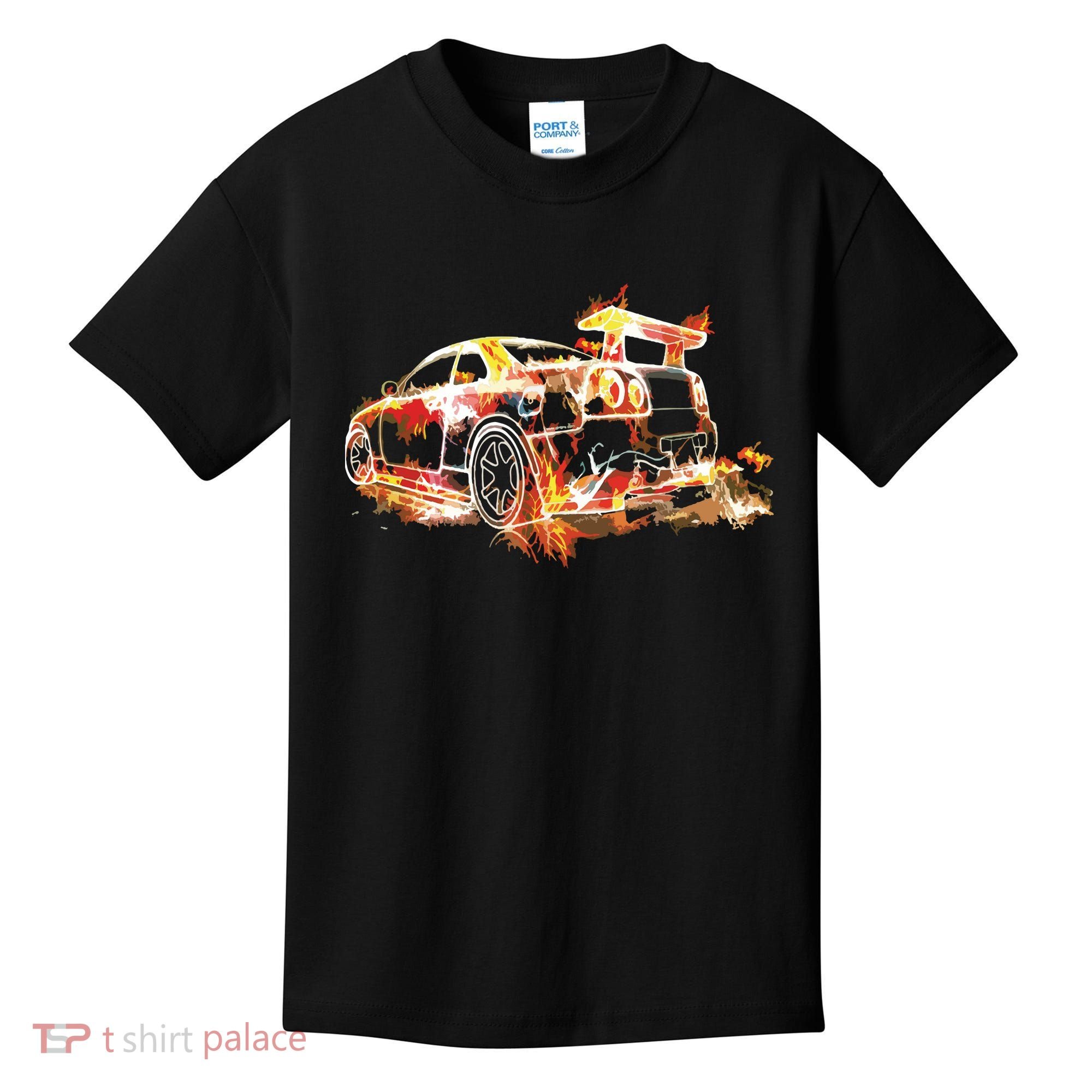 Exotic Car Supercharge Turbo Sports Car Kids T-Shirt