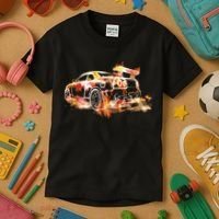 Exotic Car Supercharge Turbo Sports Car Kids T-Shirt thumb 3