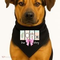 Easter Coquette True Story Jesus Religious Christian USA-Made Doggie Bandana thumb 1