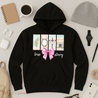 Easter Coquette True Story Jesus Religious Christian Hoodie thumb 3