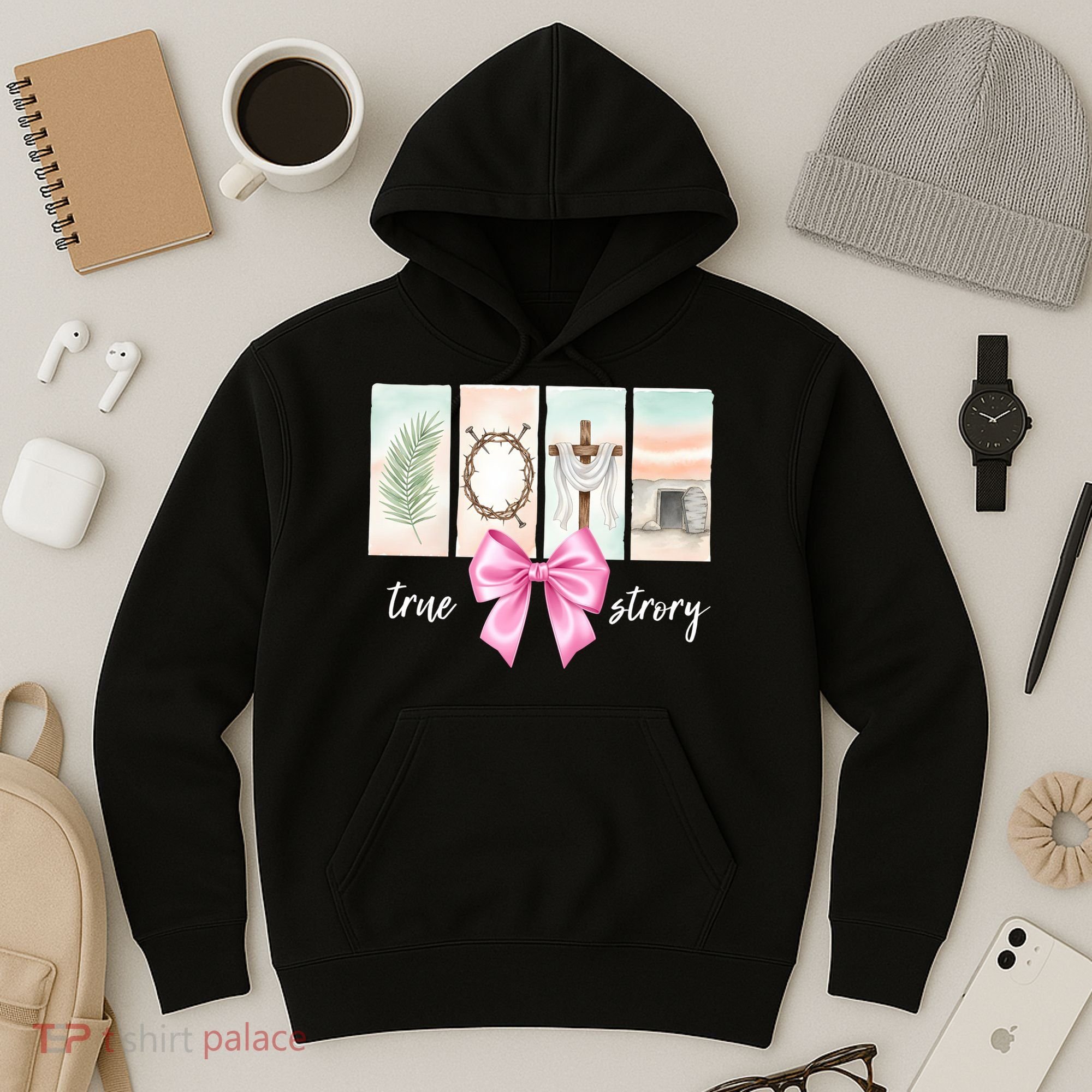 Easter Coquette True Story Jesus Religious Christian Hoodie