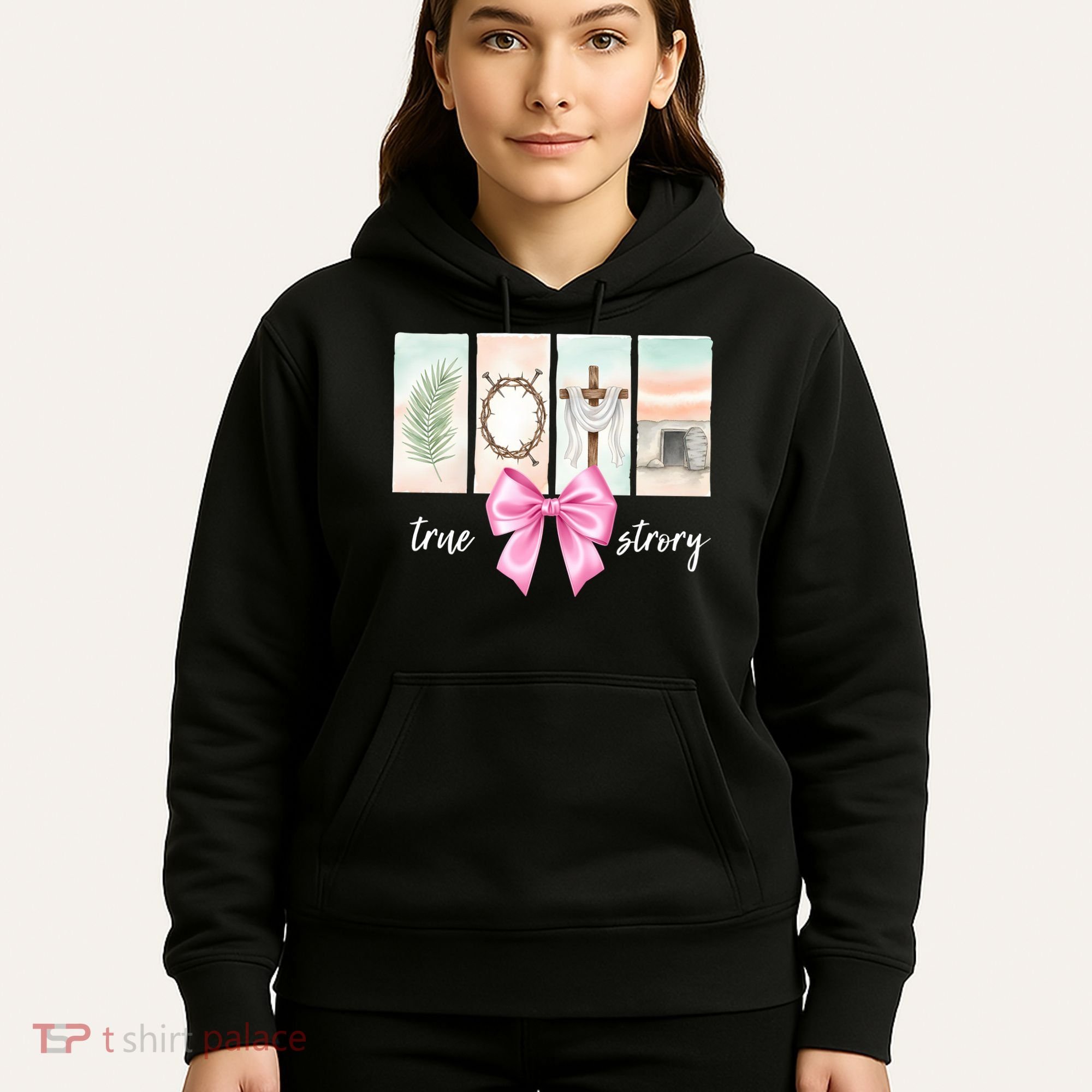 Easter Coquette True Story Jesus Religious Christian Hoodie