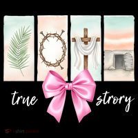 Easter Coquette True Story Jesus Religious Christian Long Sleeve Shirt thumb 2