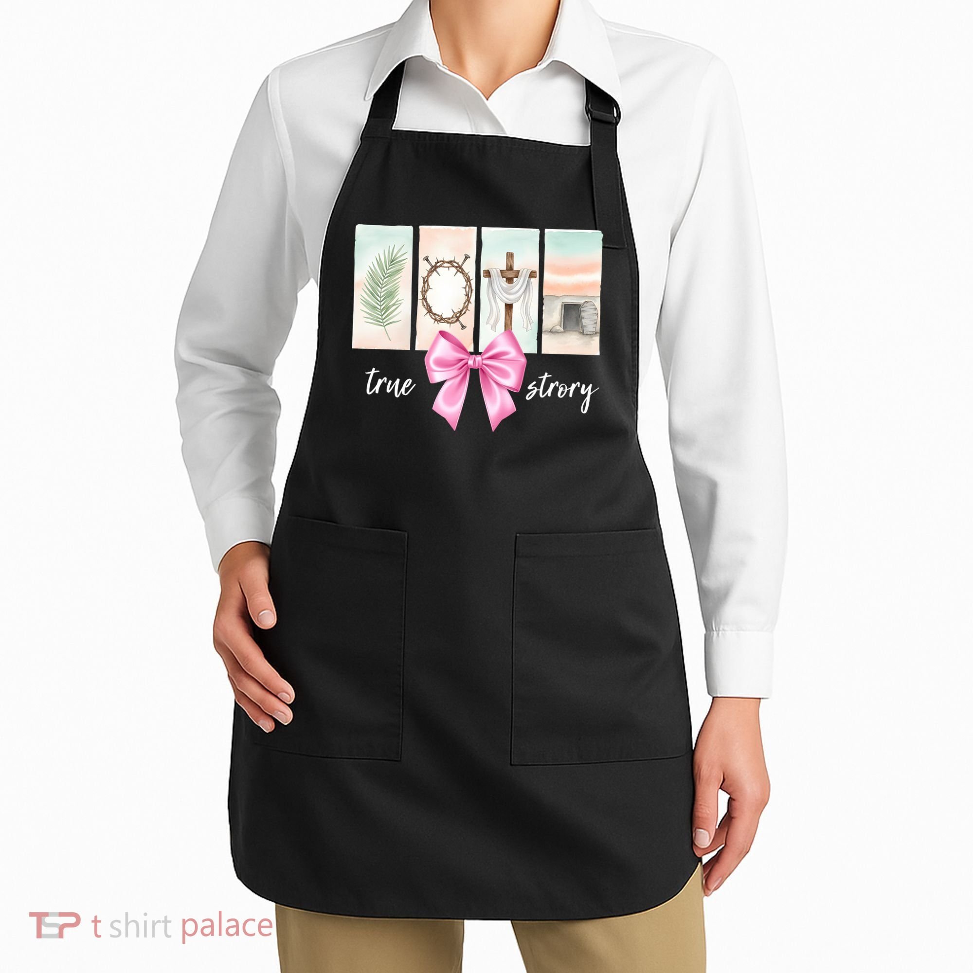 Easter Coquette True Story Jesus Religious Christian Apron