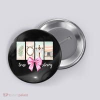 Easter Coquette True Story Jesus Religious Christian Button thumb 0